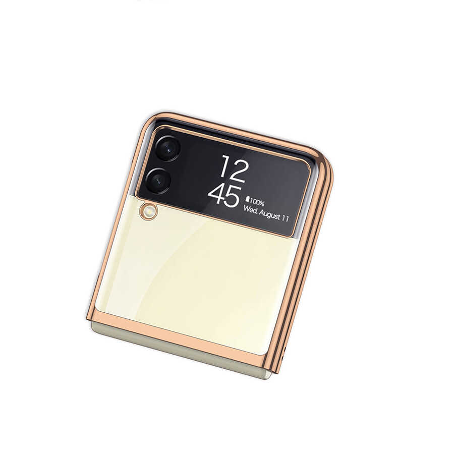 Samsung Galaxy Z Flip 3 Uyumlu Kılıf Zore Kıpta Kapak - 9