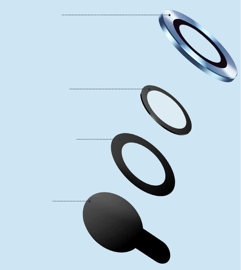 Apple iPhone 13 Mini Uyumlu CL-02 Kamera Lens Koruyucu - 8