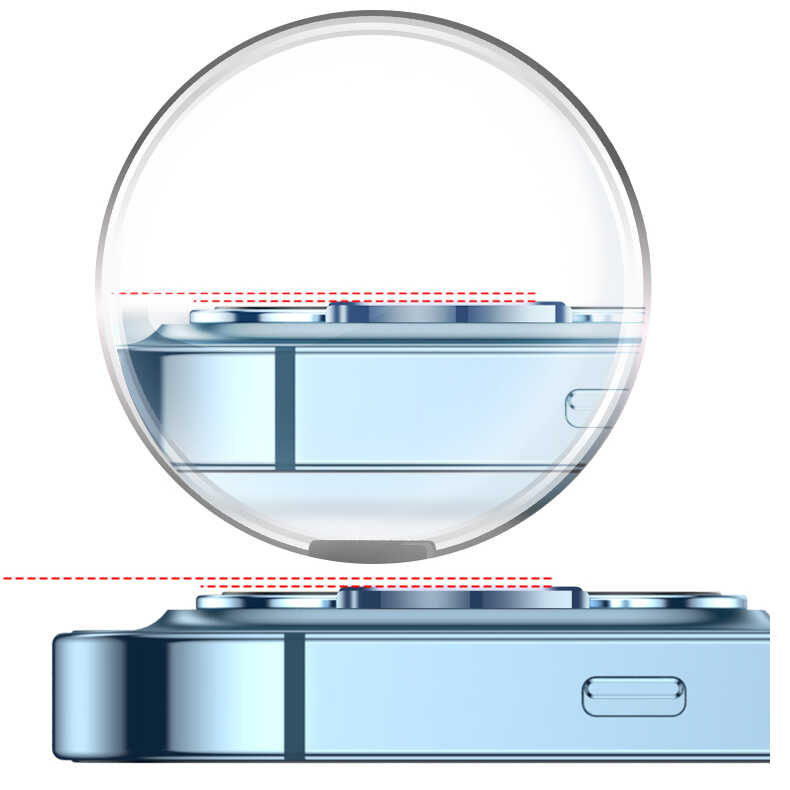 Apple iPhone 13 Pro Max Uyumlu CL-04 Kamera Lens Koruyucu - 14