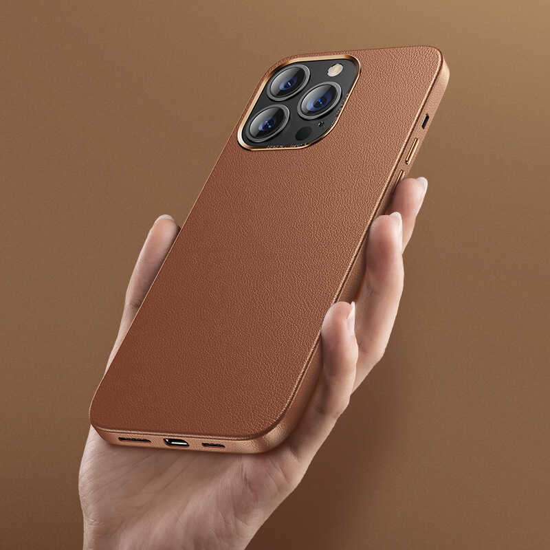 Apple iPhone 13 Uyumlu Kılıf Benks Magnetic Hakiki Deri Kılıf - 3