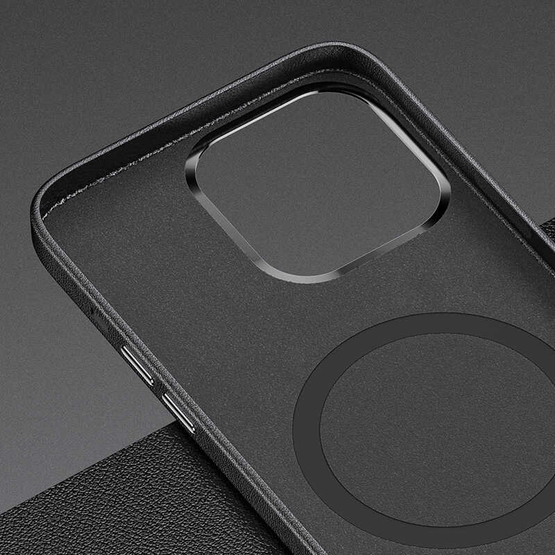 Apple iPhone 13 Pro Uyumlu Kılıf Benks Magnetic Hakiki Deri Kılıf - 5