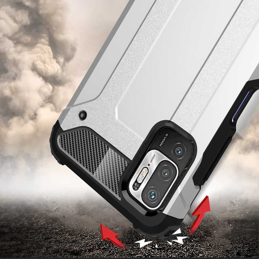 Xiaomi Poco M3 Pro Uyumlu Kılıf Zore Crash Silikon Kapak - 7