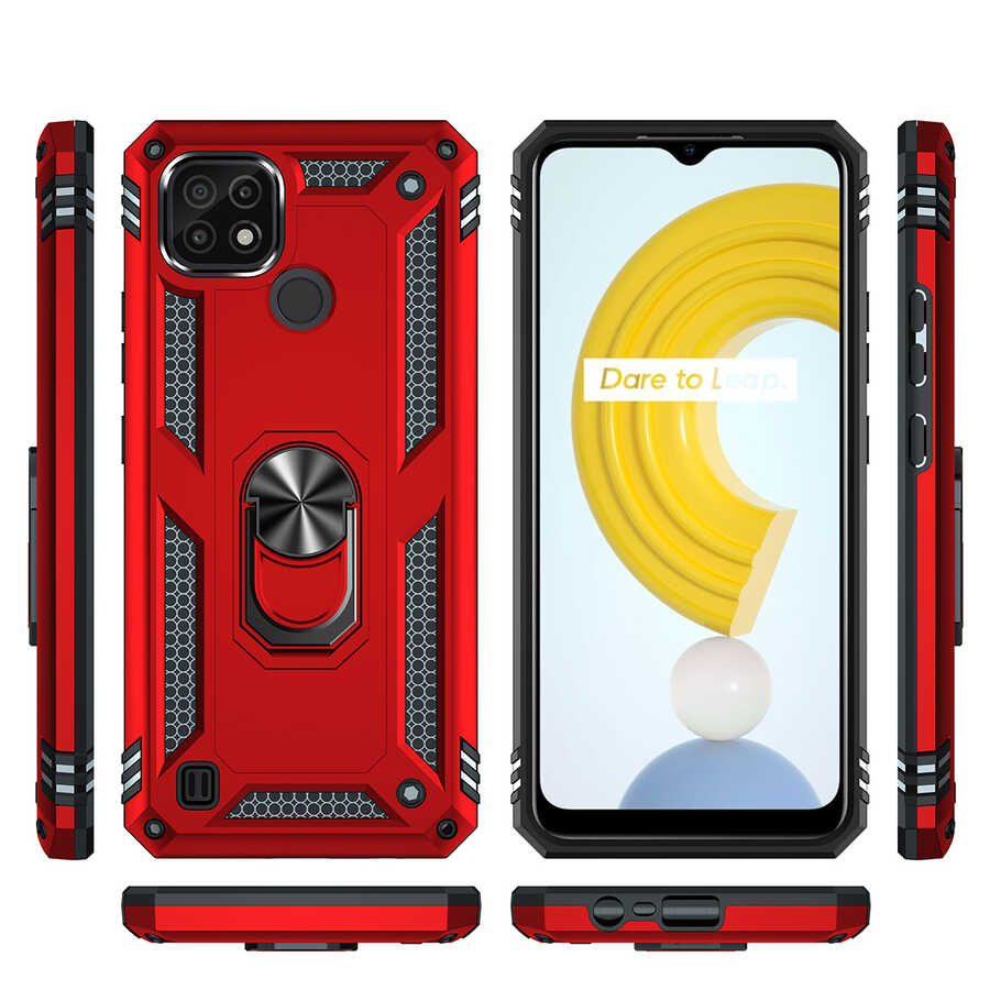 Realme C21 Uyumlu Kılıf Zore Vega Kapak - 3