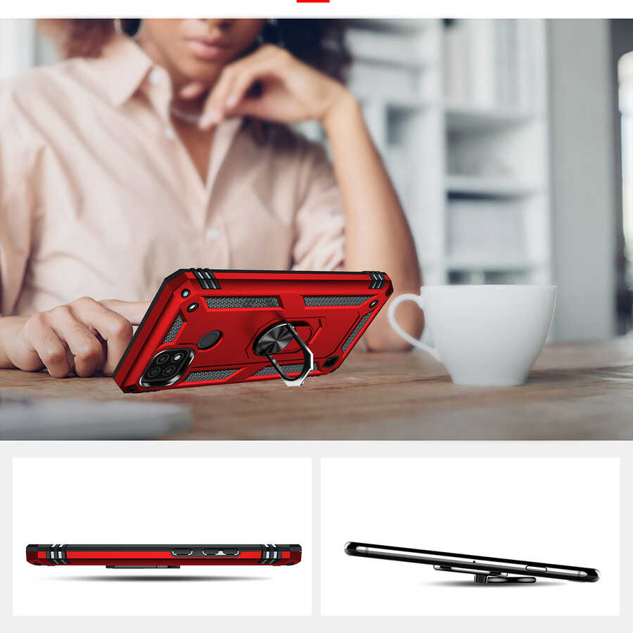 Realme C21 Uyumlu Kılıf Zore Vega Kapak - 5