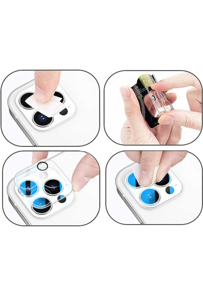 Apple iPhone 13 Pro Uyumlu Zore Kamera Lens Koruyucu Cam Filmi
