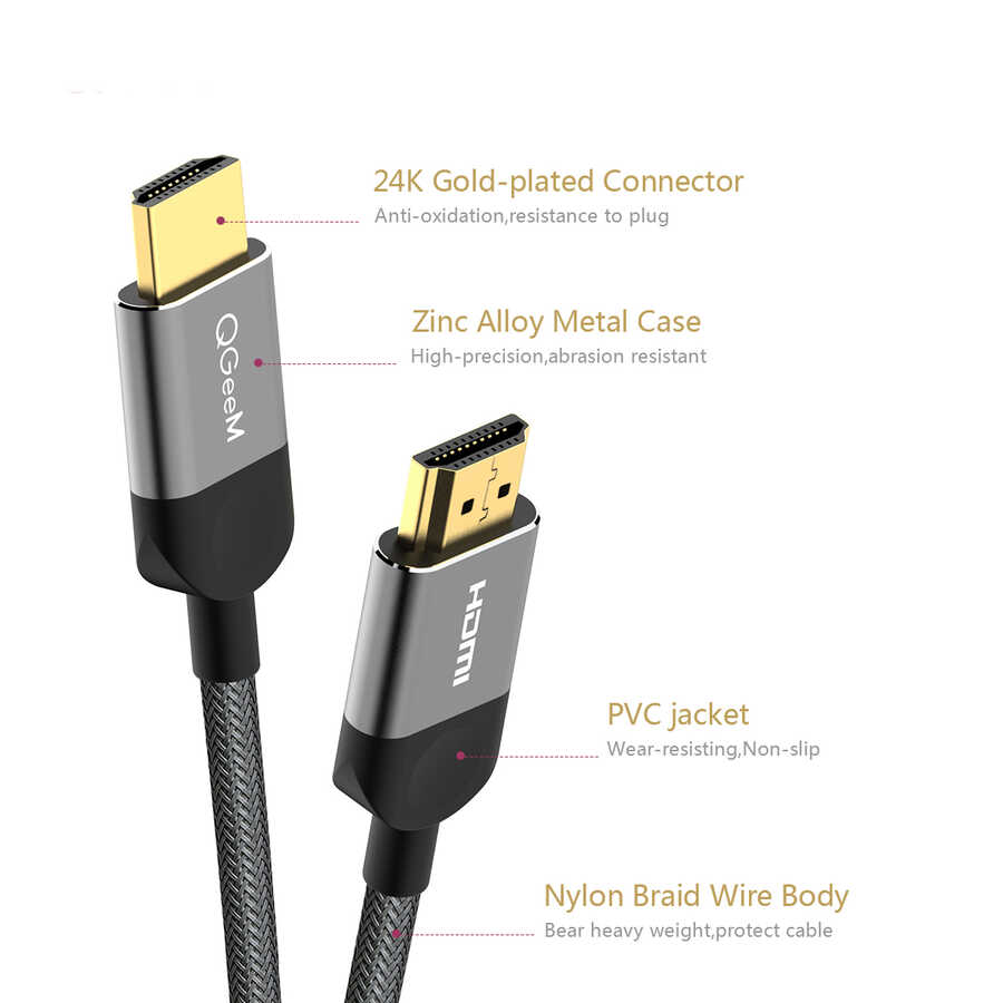 Qgeem QG-AV14 HDMI Kablo 1.5M - 4