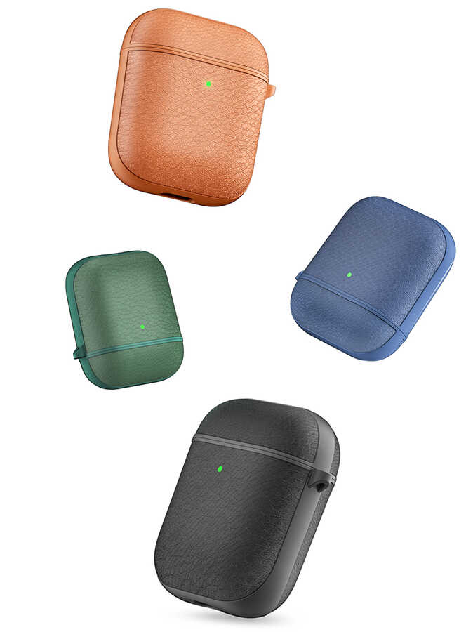 Apple Airpods Uyumlu Kılıf Wiwu Calfskin Kılıf - 5