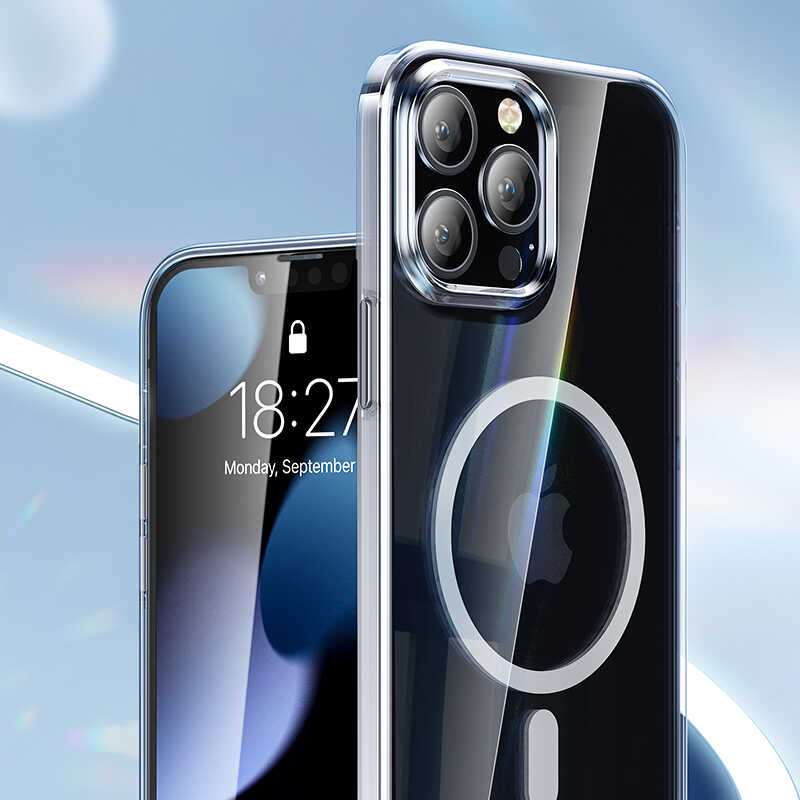 Apple iPhone 13 Uyumlu Kılıf Benks ​​​​​​Crystal Series With Magnetic Clear Kapak - 1