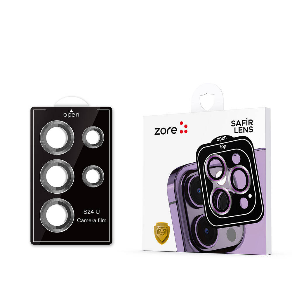 Samsung Galaxy S24 Ultra Uyumlu Zore Kamera Lens Koruyucu Cam Filmi - 1