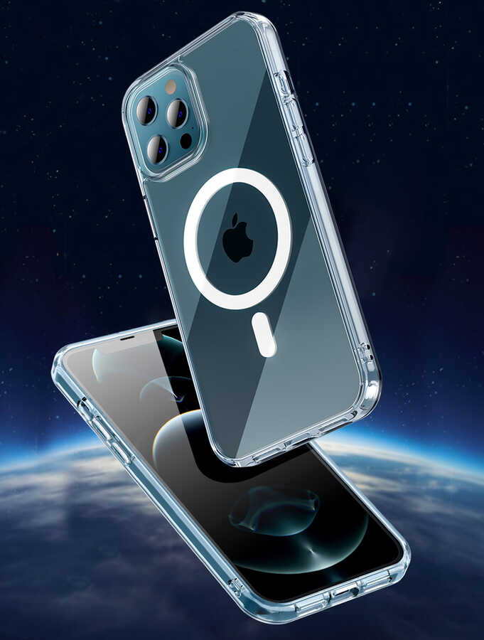 Apple iPhone 13 Pro Max Uyumlu Kılıf Wiwu Magnetic Crystal Kapak - 3