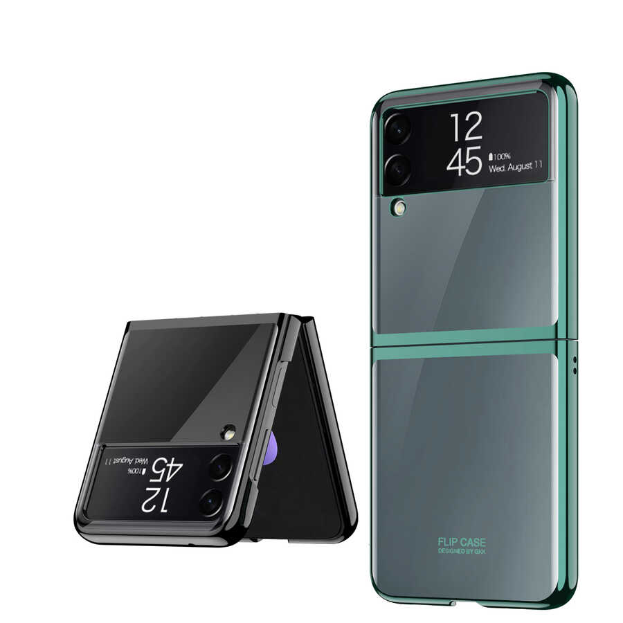 Samsung Galaxy Z Flip 3 Uyumlu Kılıf Zore Kıpta Kapak - 3
