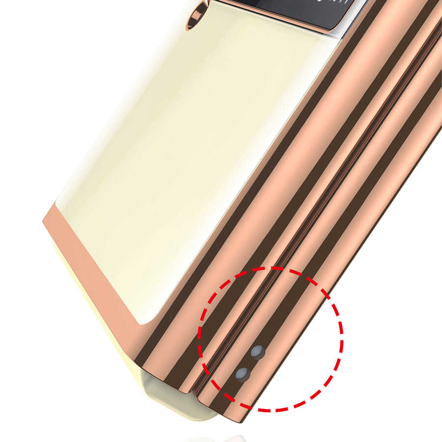 Samsung Galaxy Z Flip 3 Uyumlu Kılıf Zore Kıpta Kapak - 10