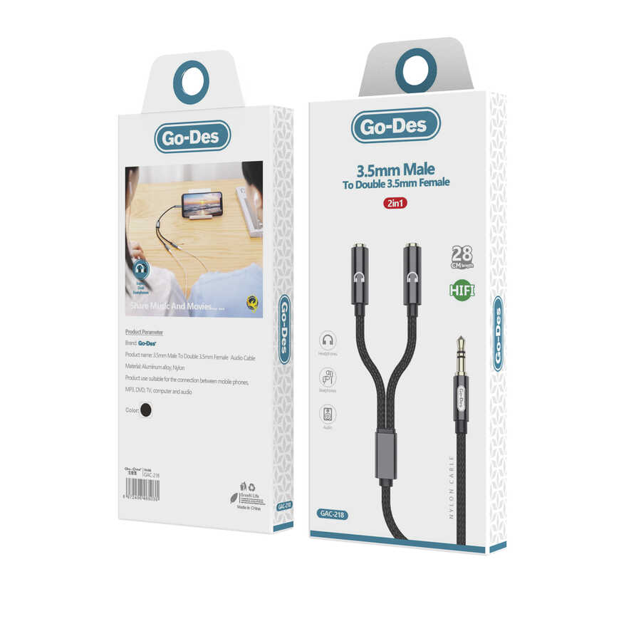 ​Go Des GAC-218 3.5mm Aux Çoğaltıcı - 2