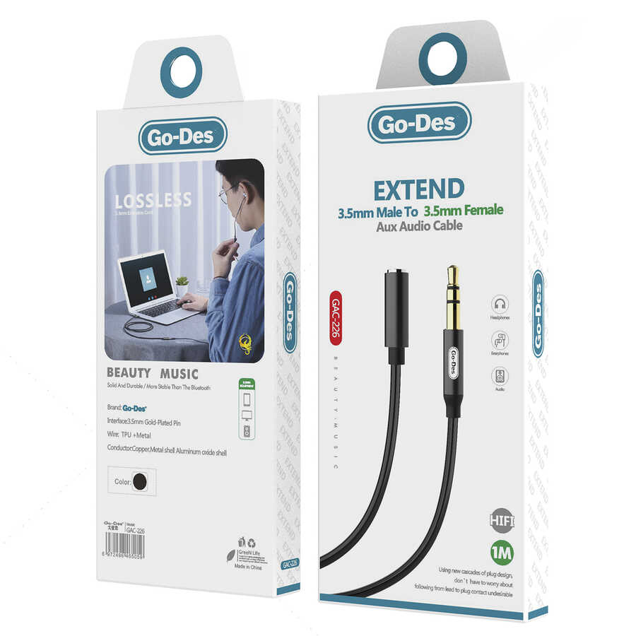 Go Des GAC-226 3.5mm To Aux Audio Kablo - 1
