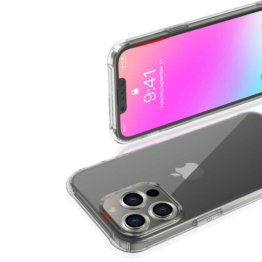 Apple iPhone 13 Pro Max Uyumlu Kılıf Kajsa Transparent Kapak - 11
