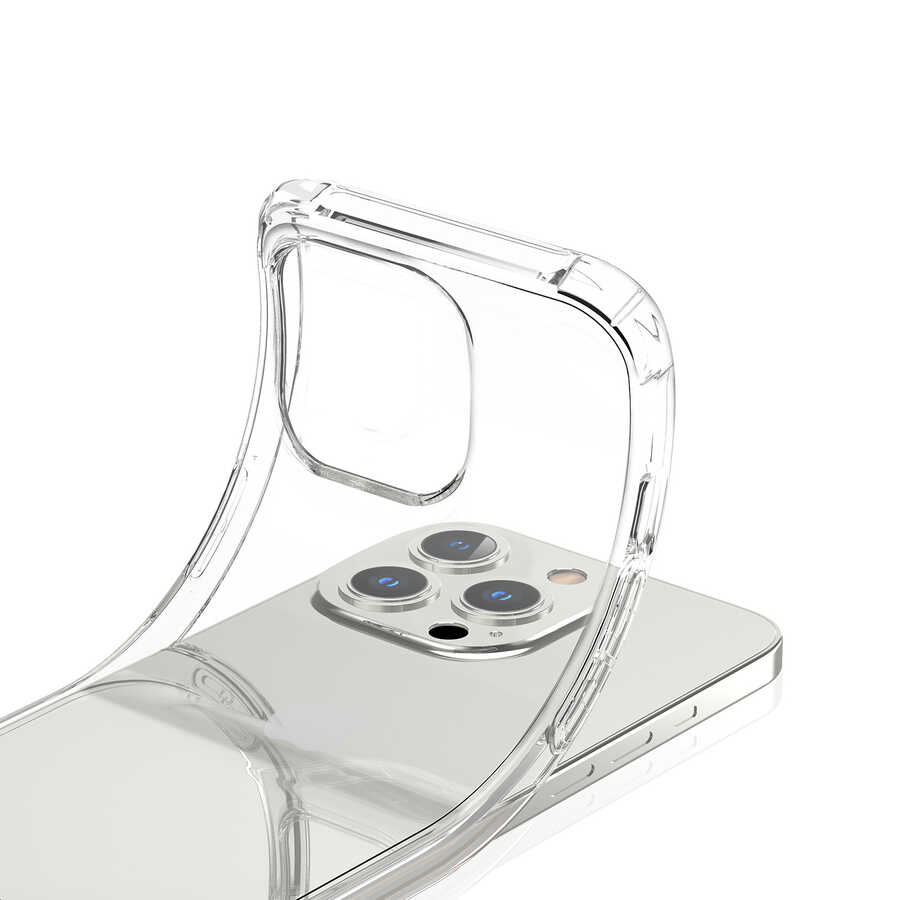 Apple iPhone 13 Pro Uyumlu Kılıf Kajsa Transparent Kapak - 4