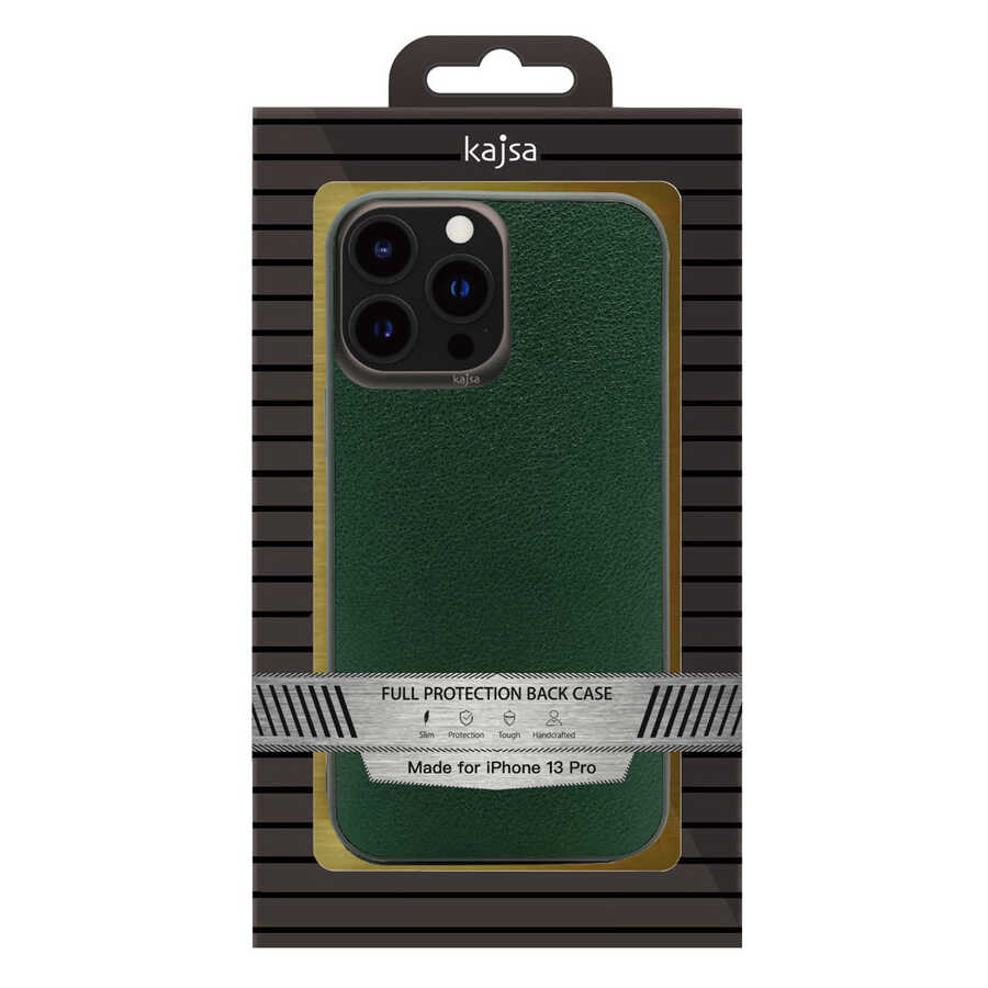 Apple iPhone 13 Pro Uyumlu Kılıf ​Kajsa Luxe Collection Hakiki Deri Kapak - 3