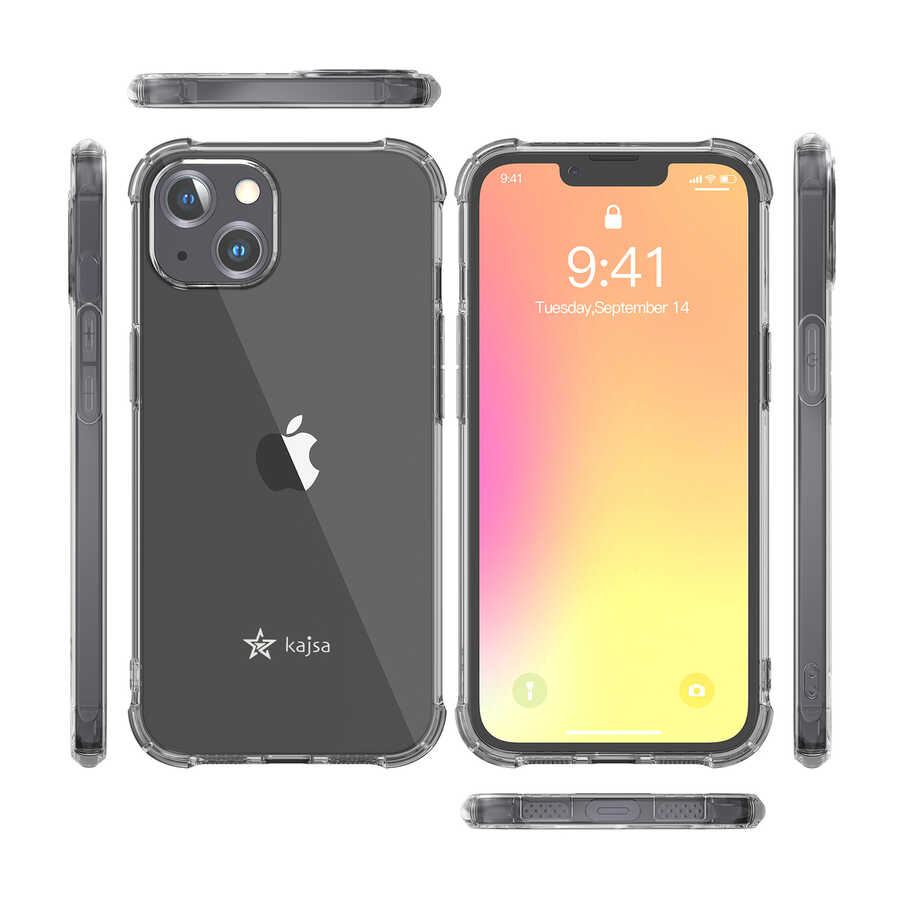 Apple iPhone 13 Mini Uyumlu Kılıf Kajsa Transparent Kapak - 11
