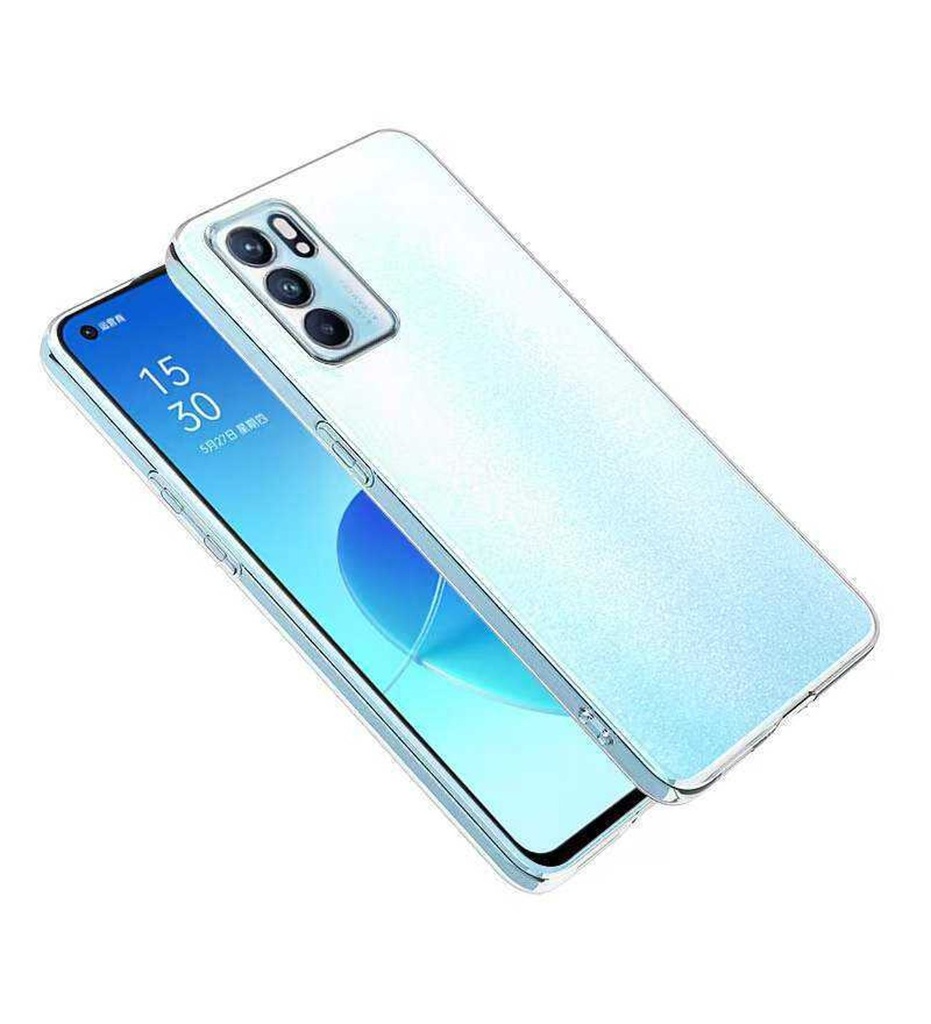 Oppo Reno 6 4G Uyumlu Kılıf Zore Süper Silikon Kapak