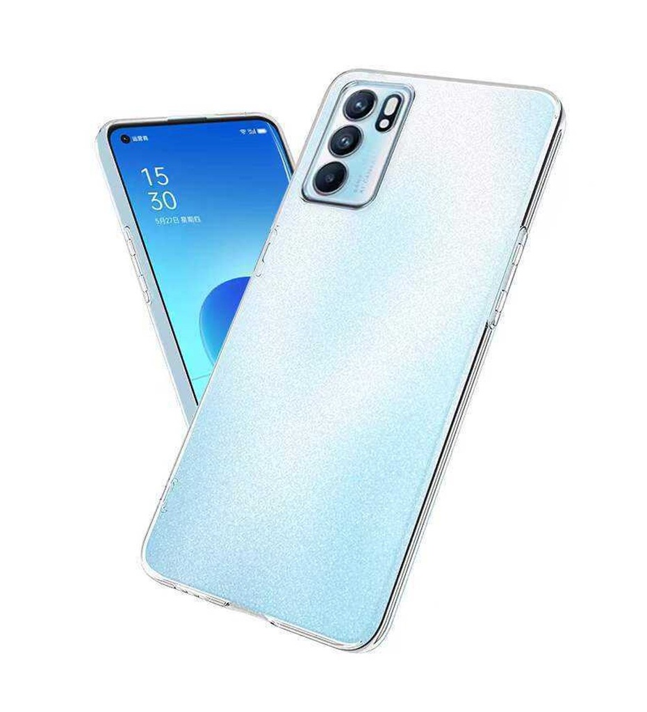 Oppo Reno 6 4G Uyumlu Kılıf Zore Süper Silikon Kapak