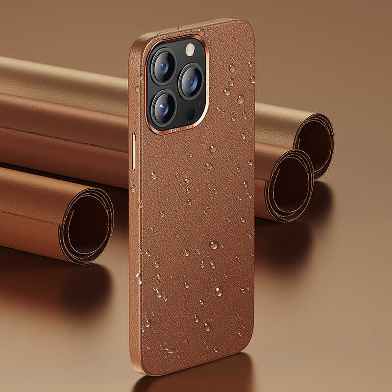 Apple iPhone 13 Uyumlu Kılıf Benks Magnetic Hakiki Deri Kılıf - 4