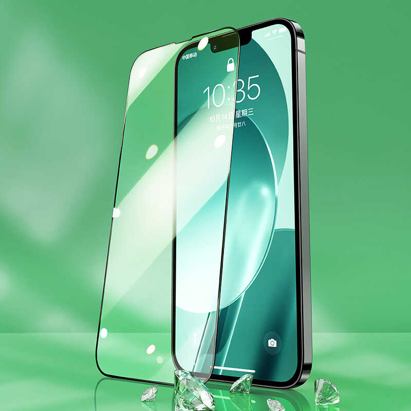 Apple iPhone 13 Pro Max Uyumlu ​​​​Benks V Pro Green Light Ekran Koruyucu - 1