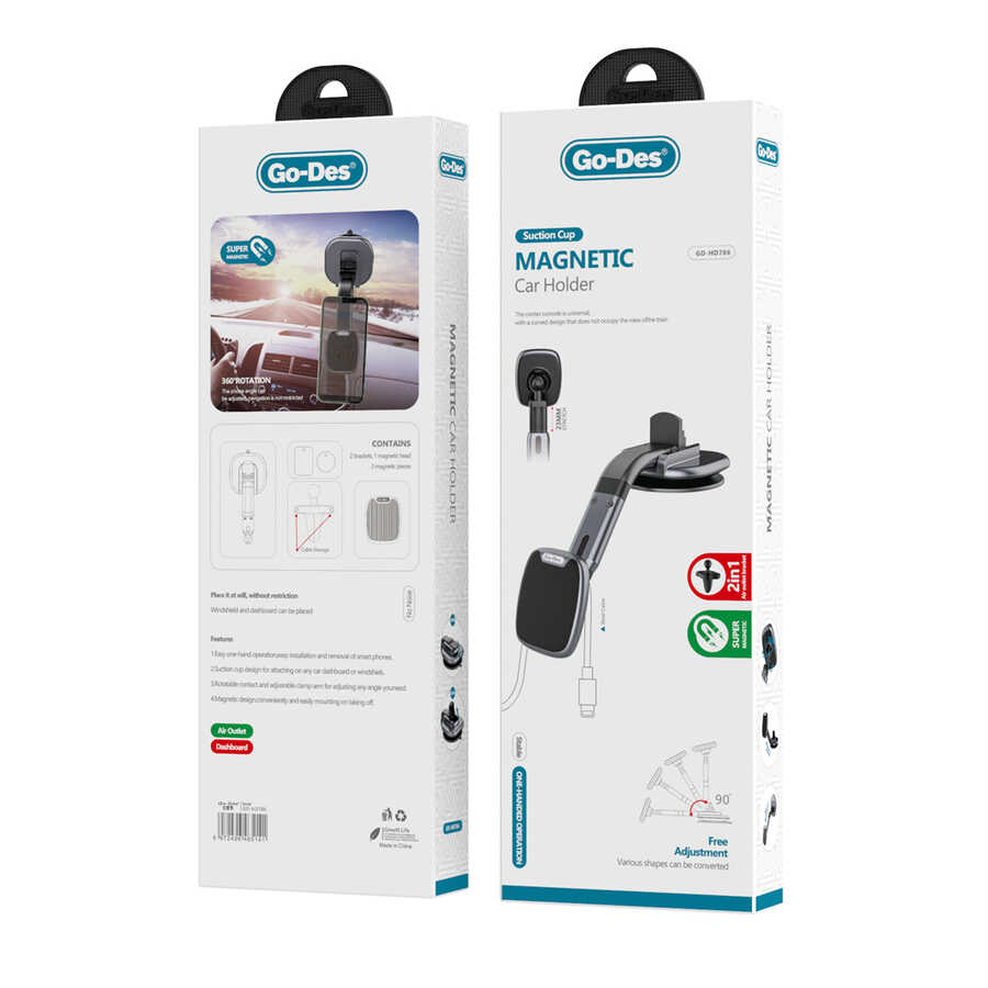 Go Des GD-HD786 Magnetic Araç Telefon Tutucu - 1