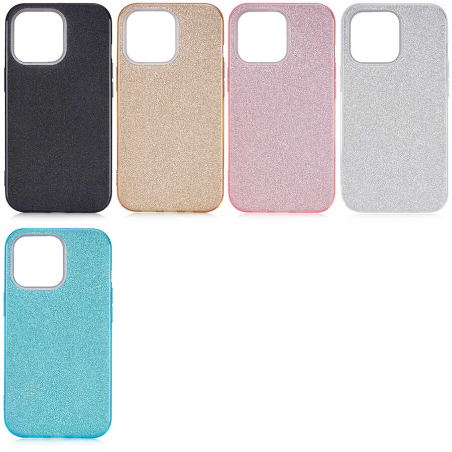 Apple iPhone 13 Pro Uyumlu Kılıf Zore Shining Silikon - 1