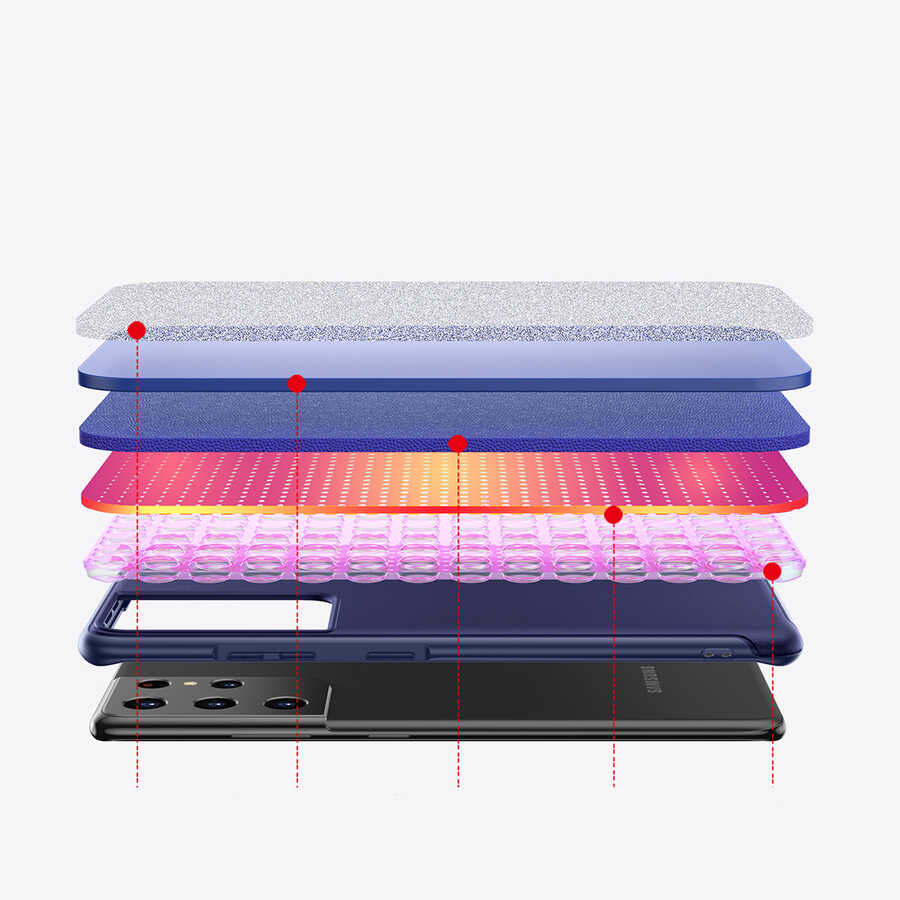 Samsung Galaxy S21 Ultra Uyumlu Kılıf ​​​​​Wiwu Sand Stone Kapak - 2