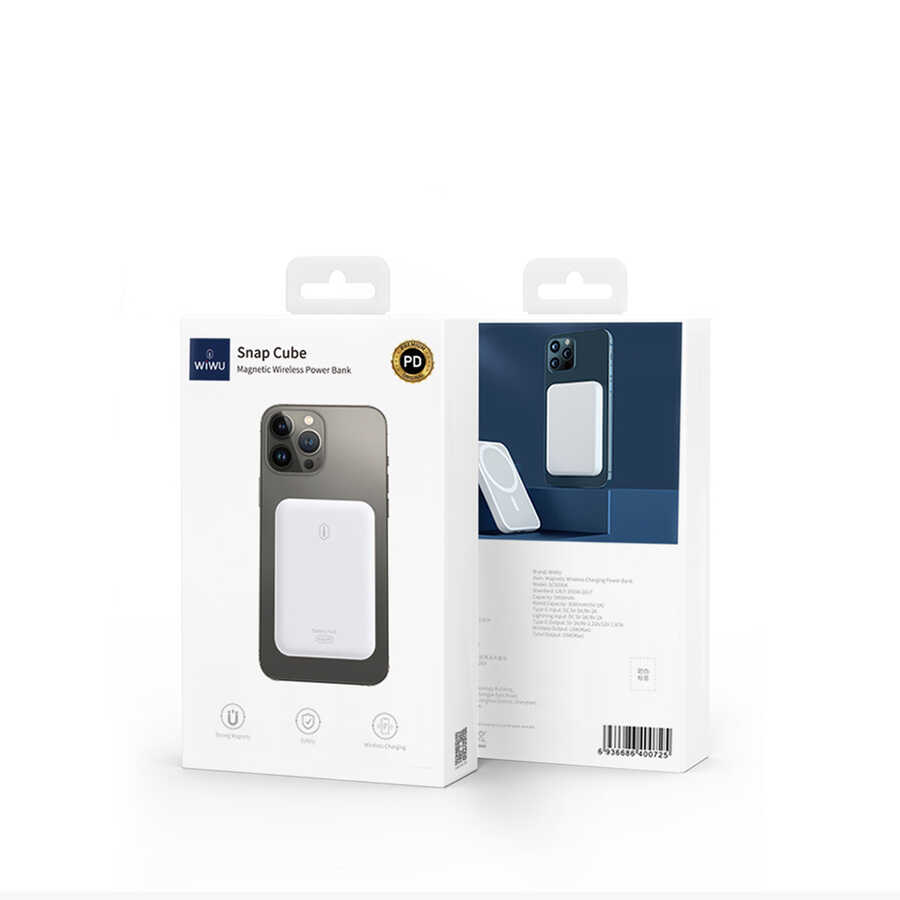 Wiwu SC5000A Magsafe Mıknatıslı Wireless Powerbank - 3