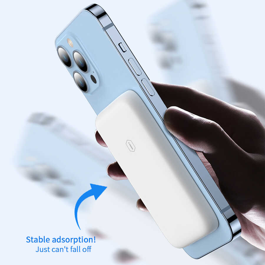 Wiwu SC5000A Magsafe Mıknatıslı Wireless Powerbank - 6