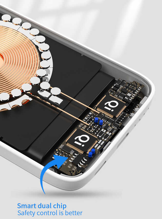 Wiwu SC5000A Magsafe Mıknatıslı Wireless Powerbank - 7