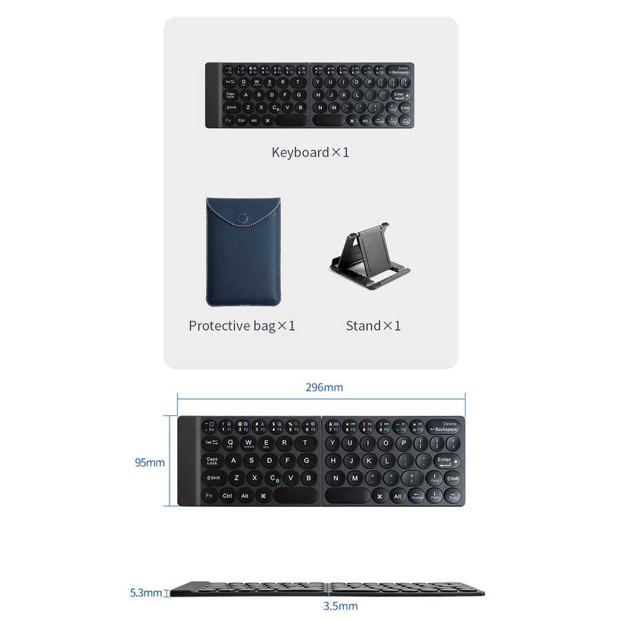 Wiwu FMK-01 Fold Mini Keyboard - 12
