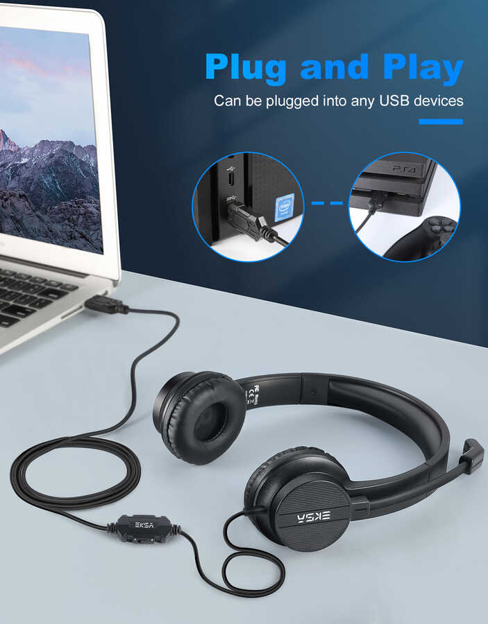 Eksa H12E Usb Kulaklık - 9