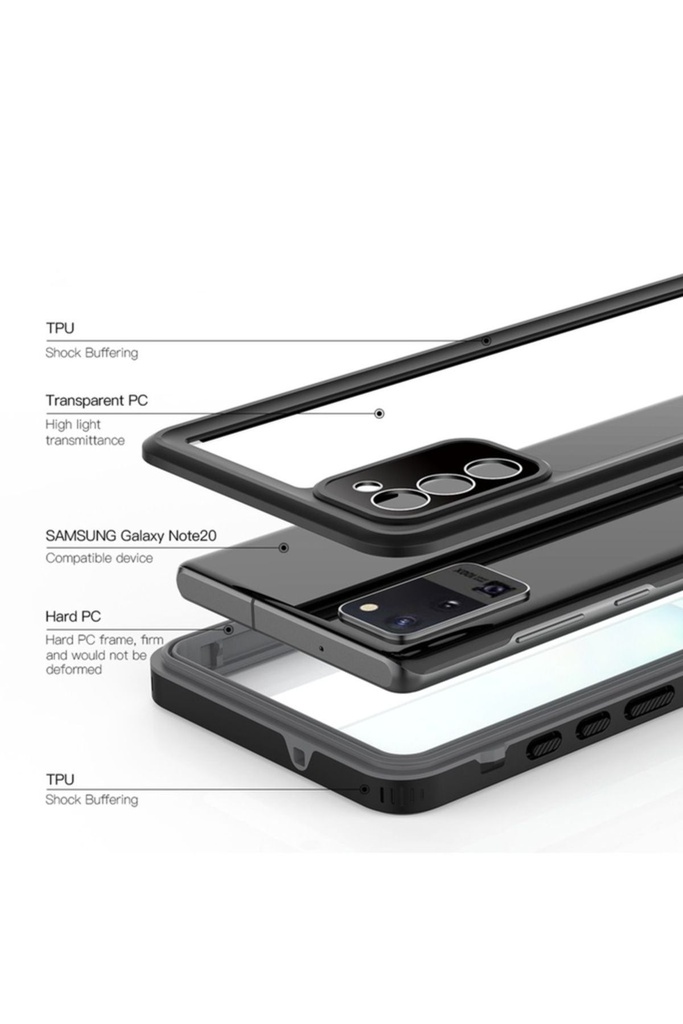 Samsung Galaxy Note 20 Uyumlu Kılıf 1-1 Su Geçirmez Kılıf