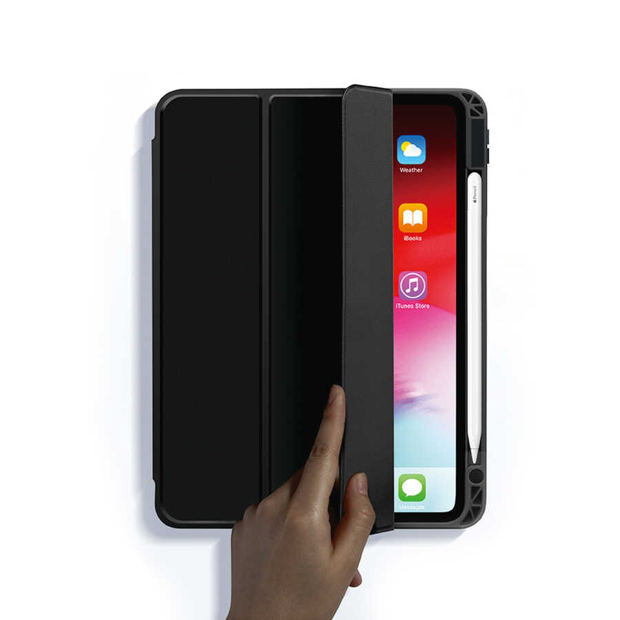 Apple iPad 10.2 2021 Uyumlu (9.Nesil) Kılıf Zore Nort Arkası Şeffaf Standlı Kılıf - 4