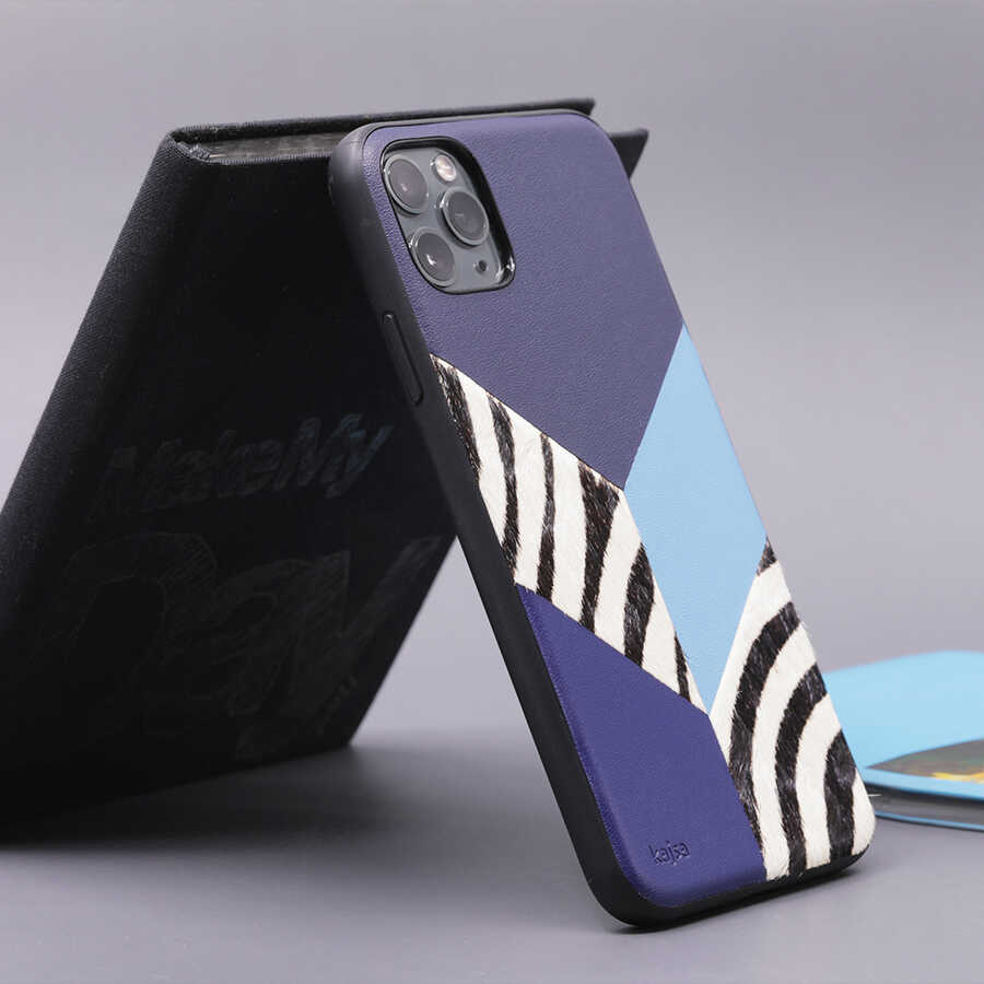 Apple iPhone 12 Pro Max Uyumlu Kılıf Kajsa Glamorous Serisi Zebra Combo Kapak - 5