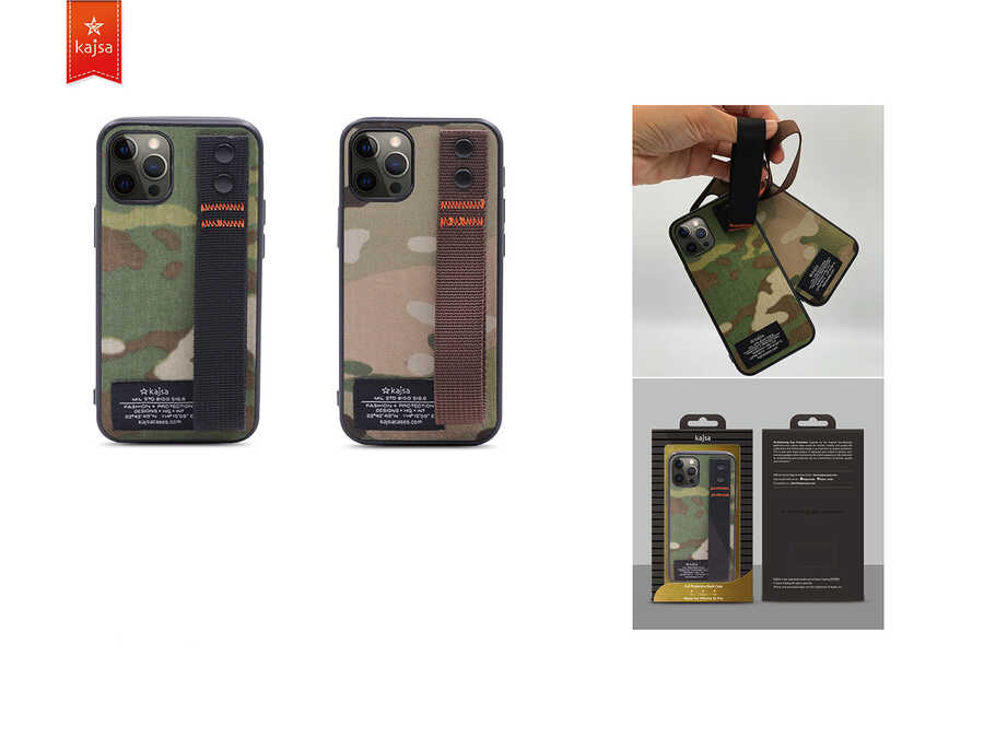 Apple iPhone 12 Pro Max Uyumlu Kılıf Kajsa Cordura Serisi Military Kapak - 3