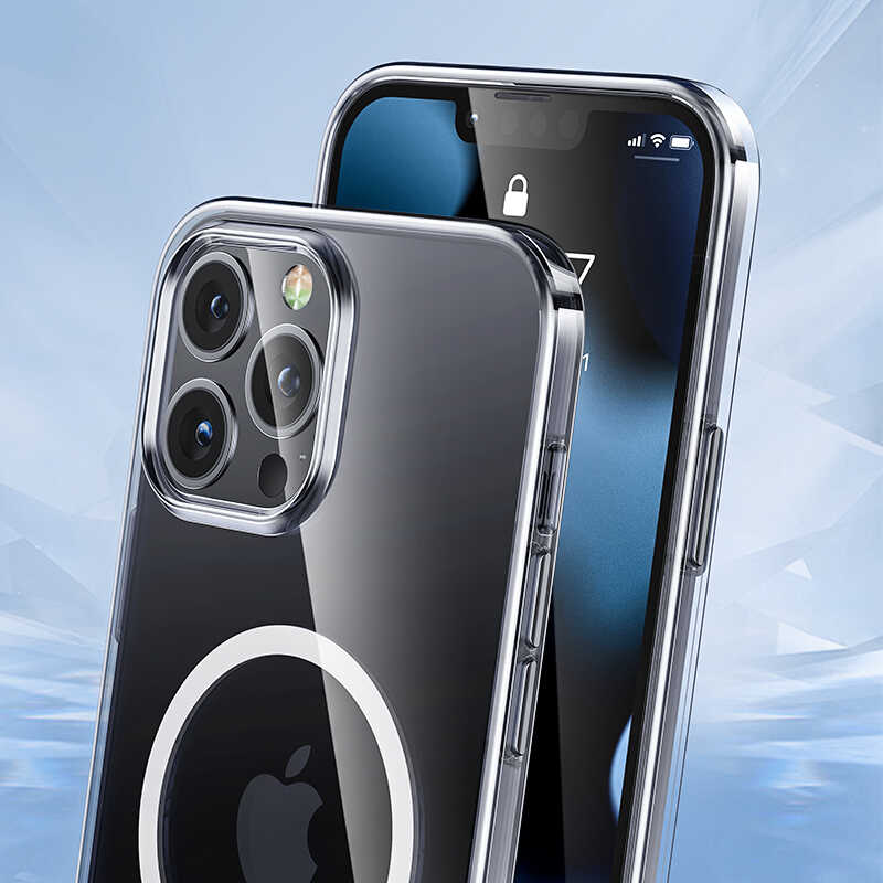 Apple iPhone 13 Uyumlu Kılıf Benks ​​​​​​Crystal Series With Magnetic Clear Kapak - 5