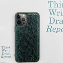 Apple iPhone 12 Pro Max Uyumlu Kılıf Kajsa Glamorous Serisi Snake Pattern Kapak - 1