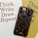 Apple iPhone 12 Pro Max Uyumlu Kılıf Kajsa Glamorous Serisi Snake Pattern Kapak - 10