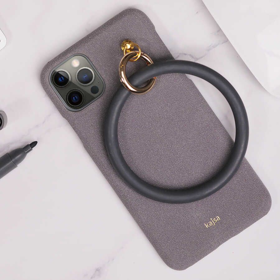 Apple iPhone 12 Pro Max Uyumlu Kılıf Kajsa Splendid Serisi Morandi Ring Kapak - 7