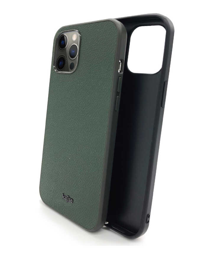 Apple iPhone 12 Uyumlu Kılıf ​Kajsa Luxe Collection Hakiki Deri Kapak - 3