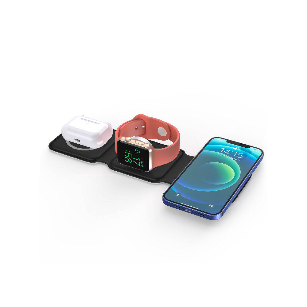 Wiwu Power Air M6 3 in 1 Mıknatıslı Kablosuz Şarj Standı - 11