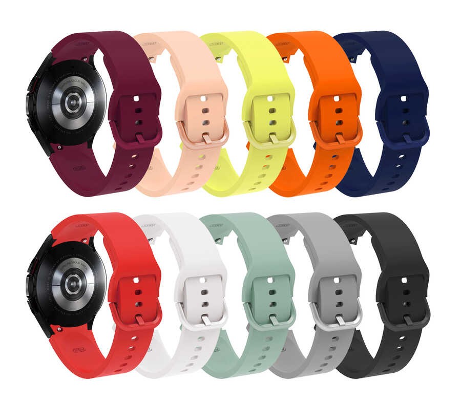 Samsung Galaxy Watch 4 44mm Uyumlu KRD-50 Silikon Kordon - 1