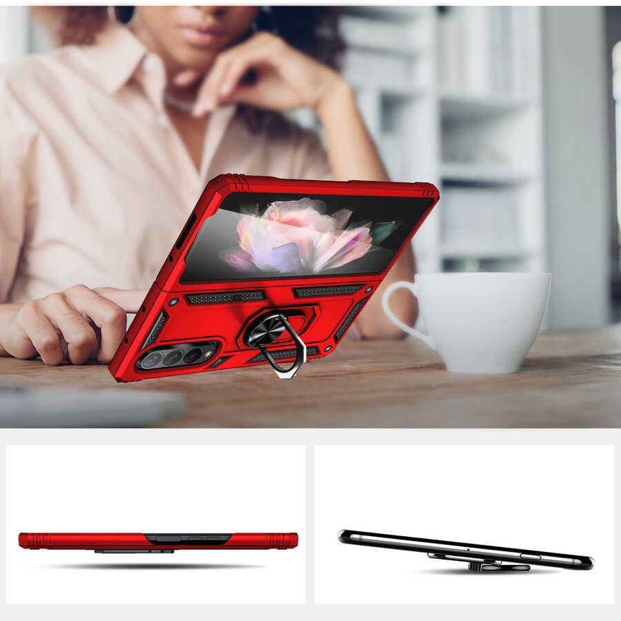 Samsung Galaxy Z Fold 3 Uyumlu Kılıf Zore Vega Kapak - 3