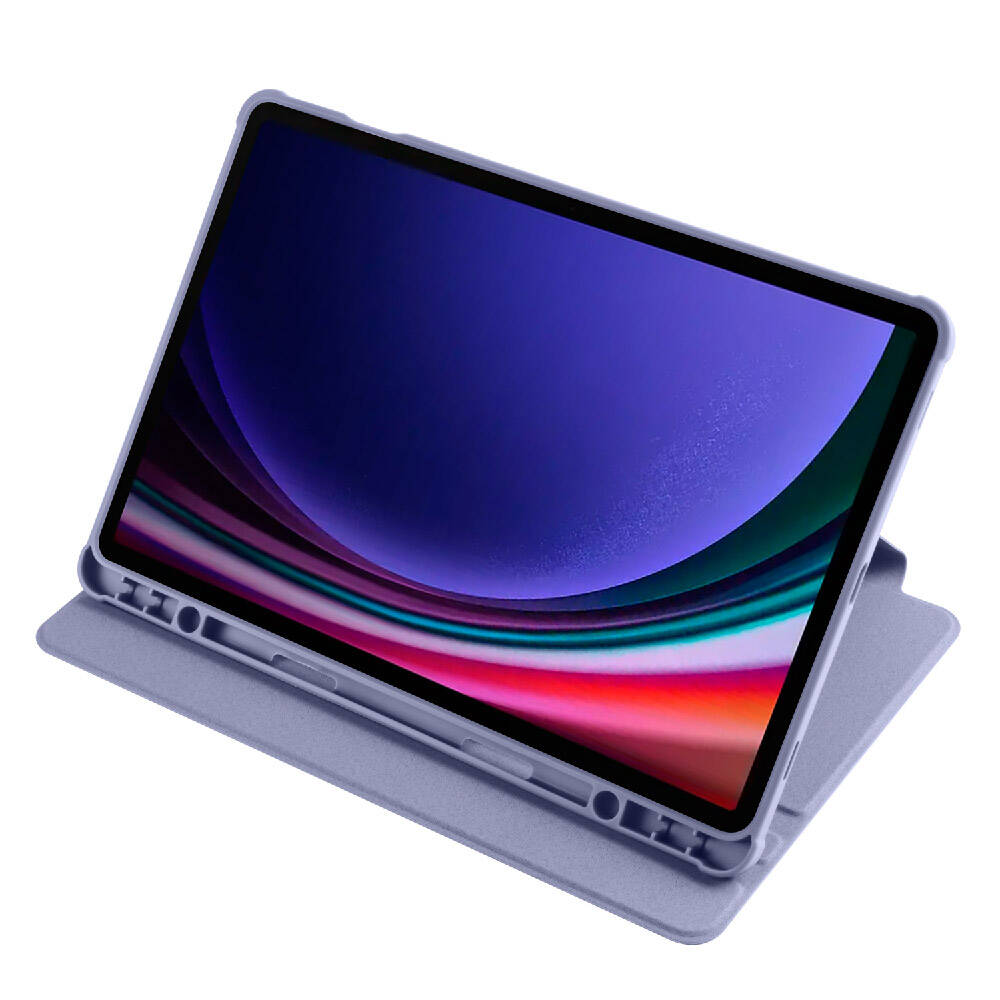 Samsung Galaxy Tab S9 Uyumlu Kılıf Zore Termik Kalem Bölmeli Dönebilen Standlı Kılıf - 9