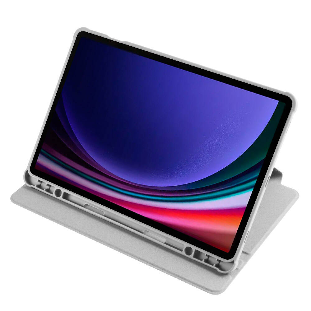 Samsung Galaxy Tab S9 Uyumlu Kılıf Zore Termik Kalem Bölmeli Dönebilen Standlı Kılıf - 11