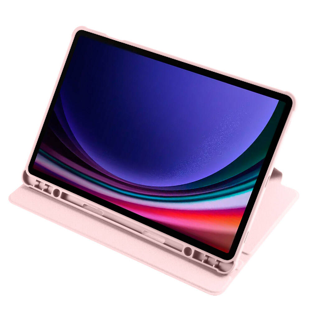 Samsung Galaxy Tab S9 Uyumlu Kılıf Zore Termik Kalem Bölmeli Dönebilen Standlı Kılıf - 12