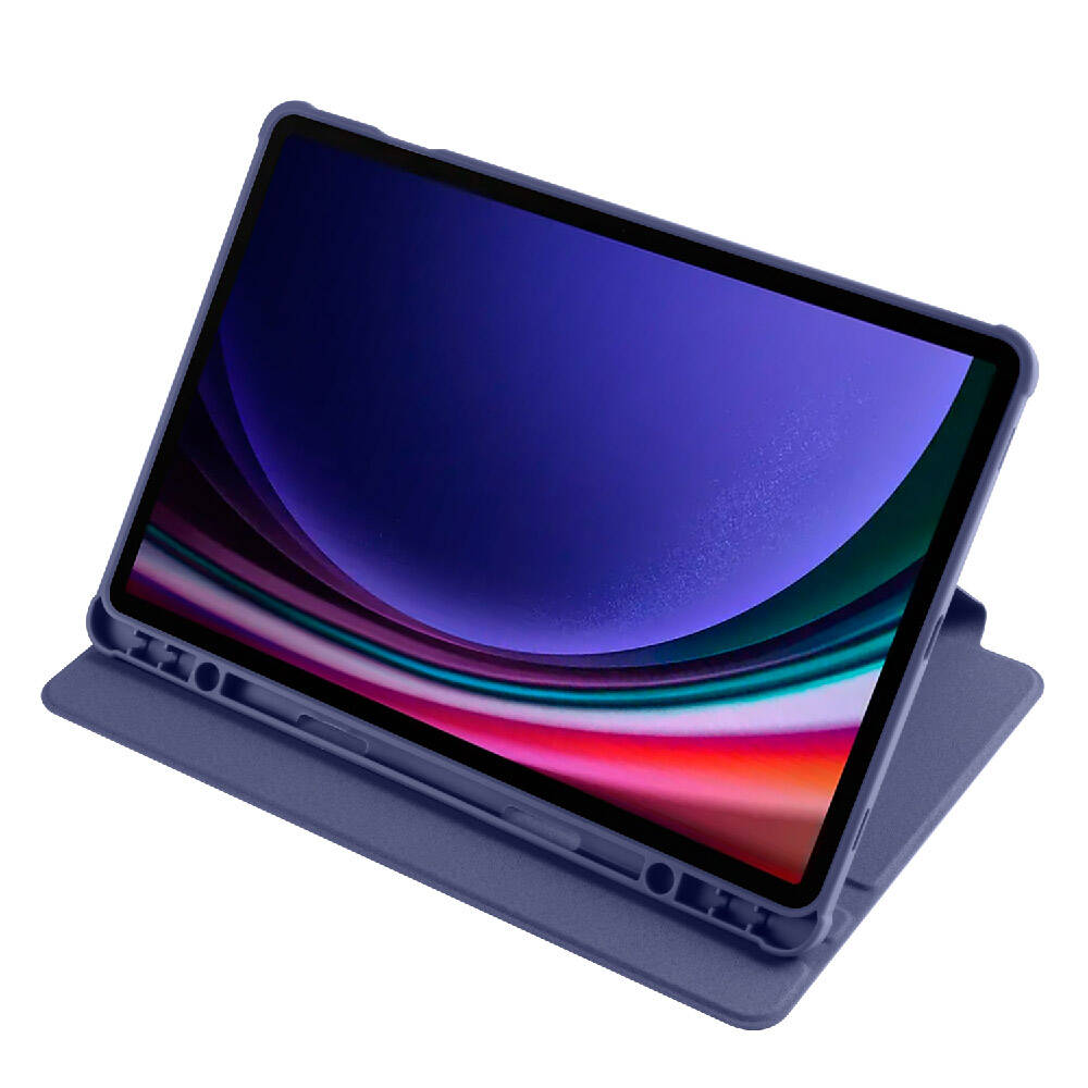 Samsung Galaxy Tab S9 Uyumlu Kılıf Zore Termik Kalem Bölmeli Dönebilen Standlı Kılıf - 13